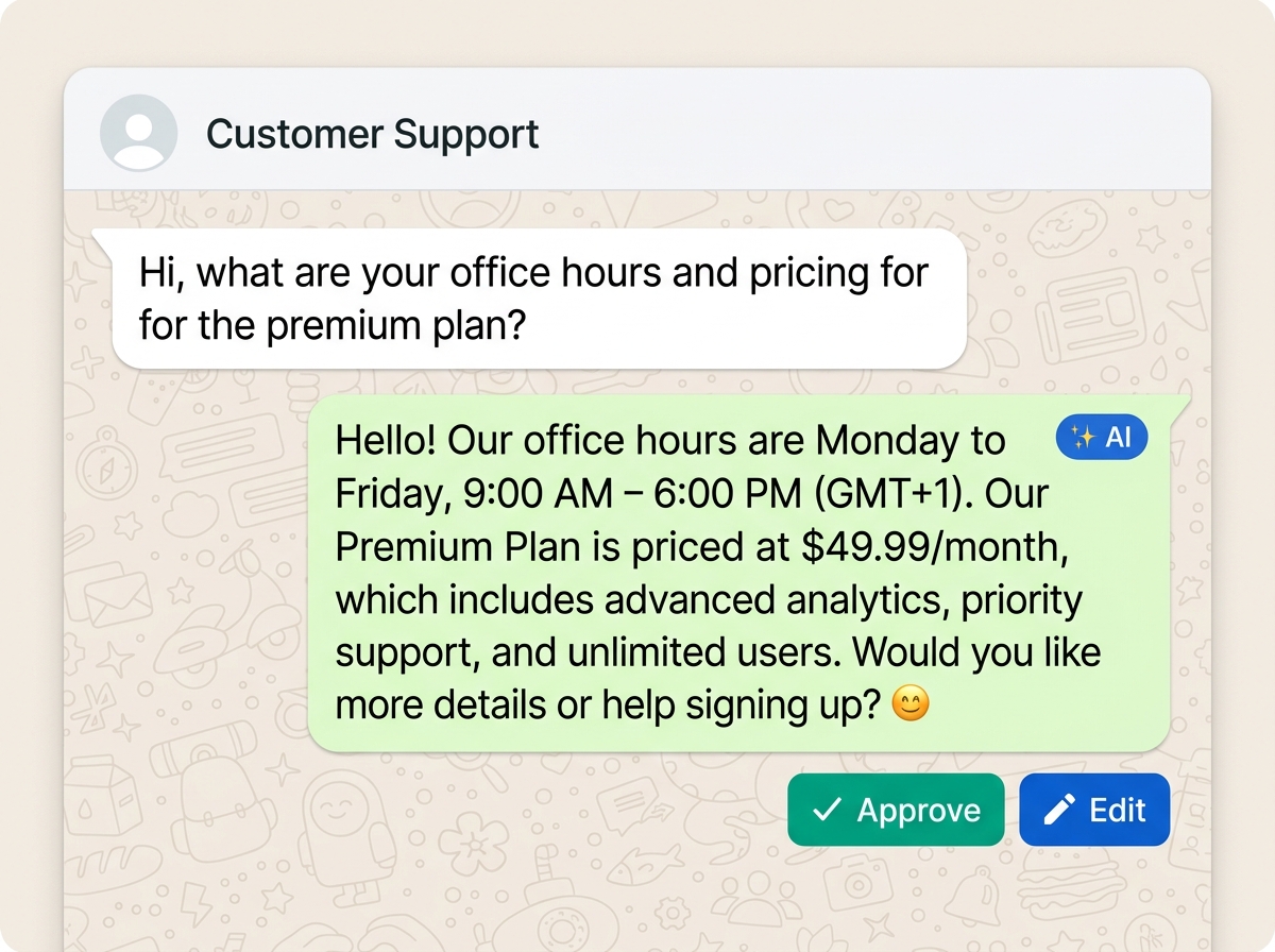 The WhatsInfi Workflows screen with the auto-created WHMCS notification rules ready to switch on