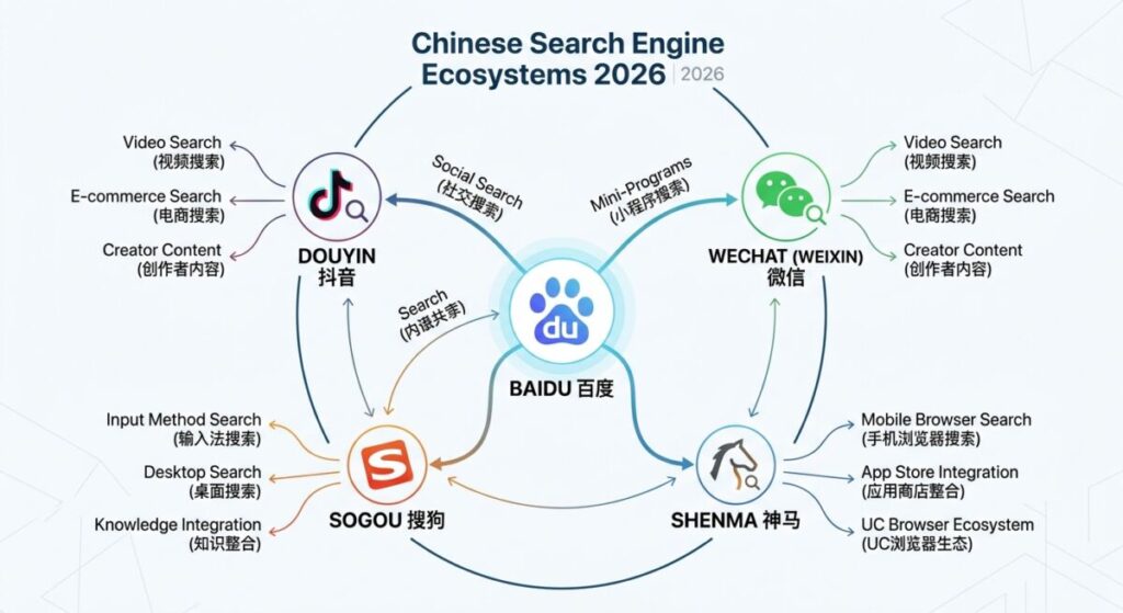 popular search engines in China for international businesses
