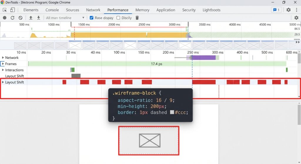 how to reduce cumulative layout shift wordpress manually