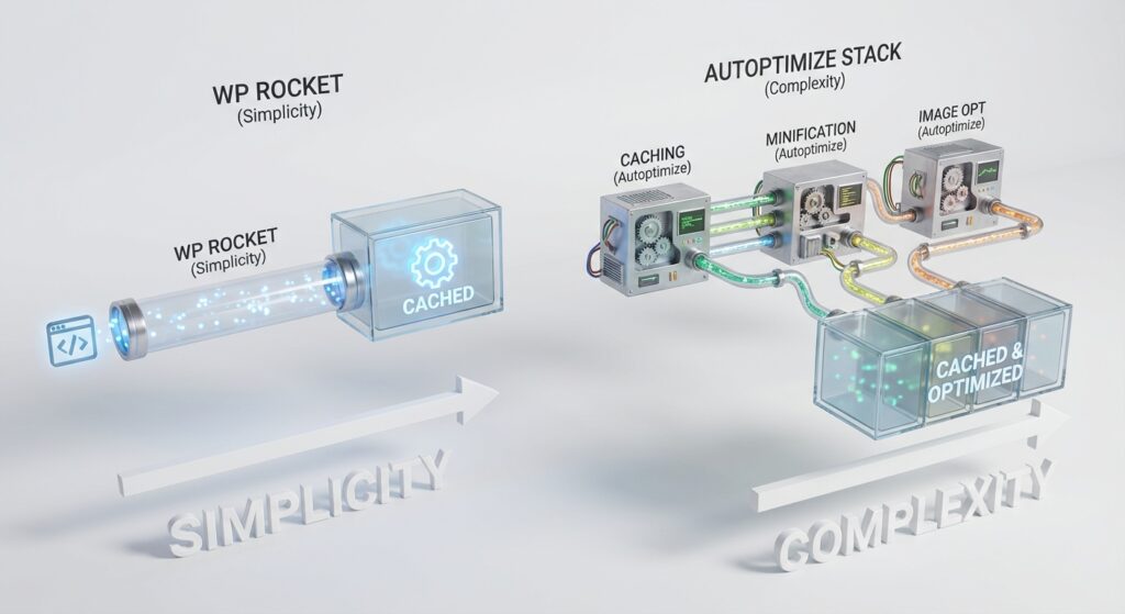 wp rocket vs autoptimize for core web vitals