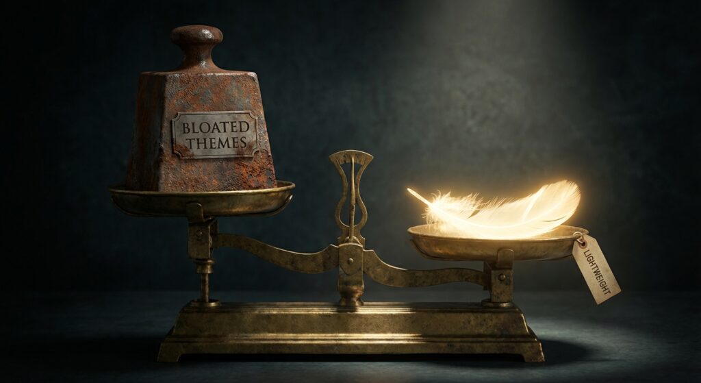 fastest lightweight wordpress themes for core web vitals