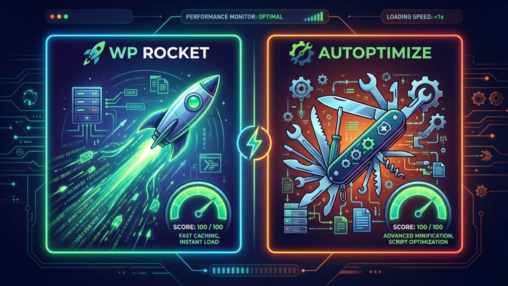 WP Rocket vs Autoptimize for Core Web Vitals: 2026 Performance Winner?