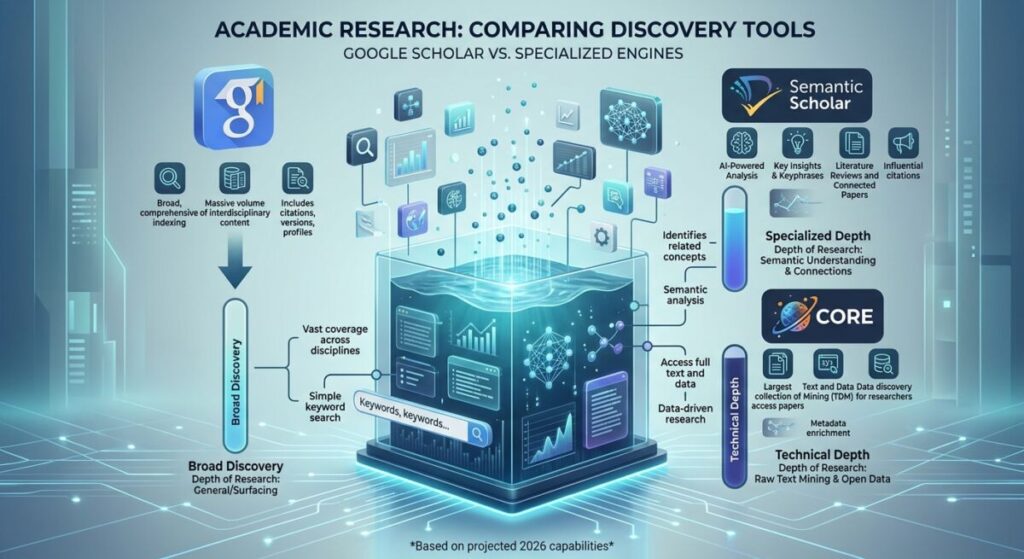 top search engines for academic research beyond google scholar