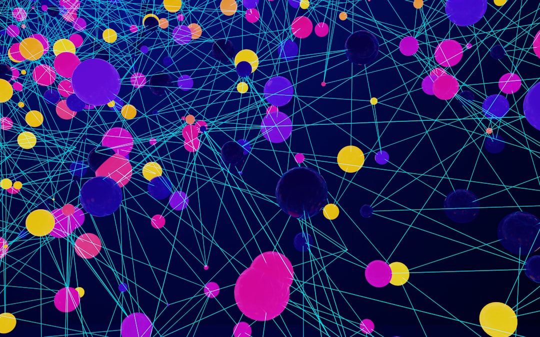 Conceptual map of a decentralized search engine network in 2026