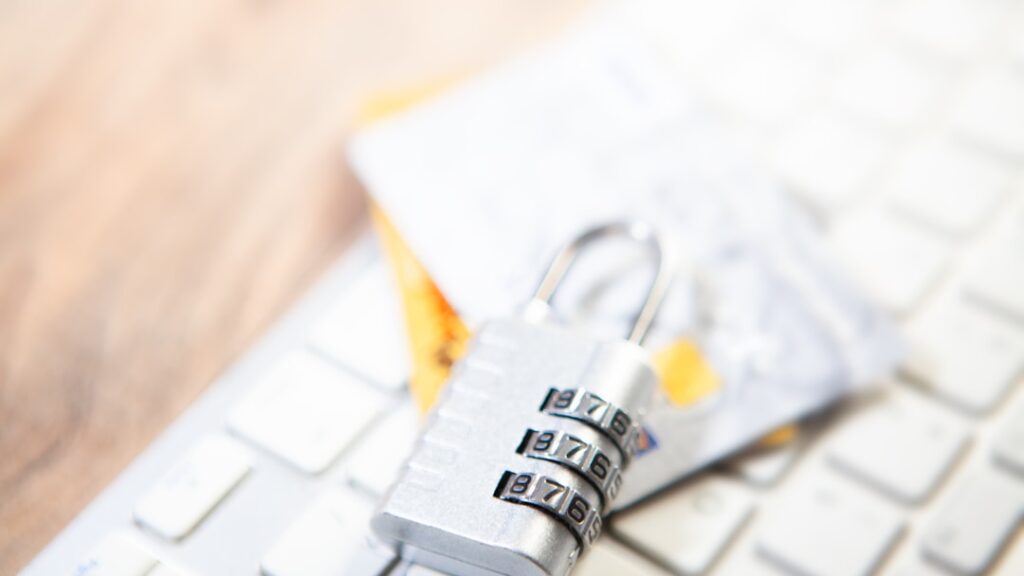 Conceptual image of digital privacy and data protection for search engines