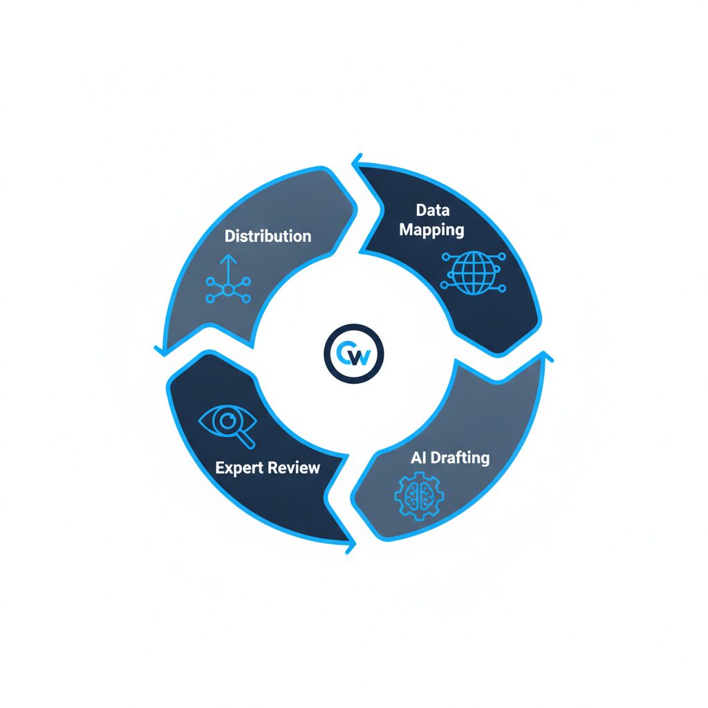 Content velocity strategy clean professional