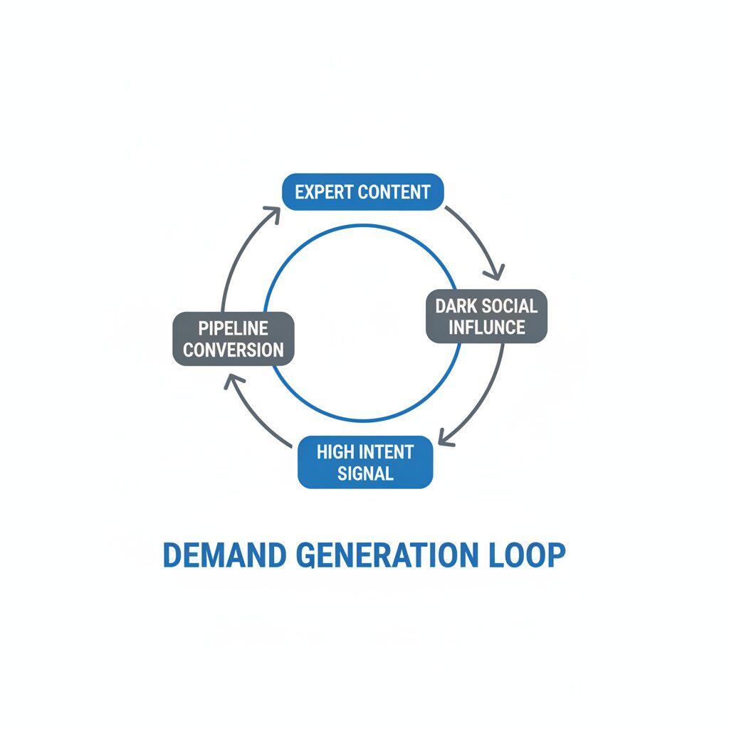 Demand generation strategy professional vector