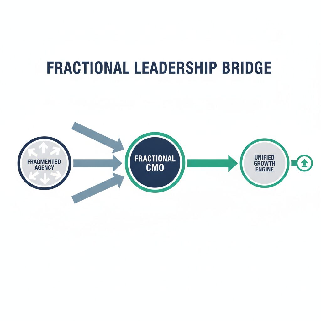 Fractional marketing leadership model clean professional