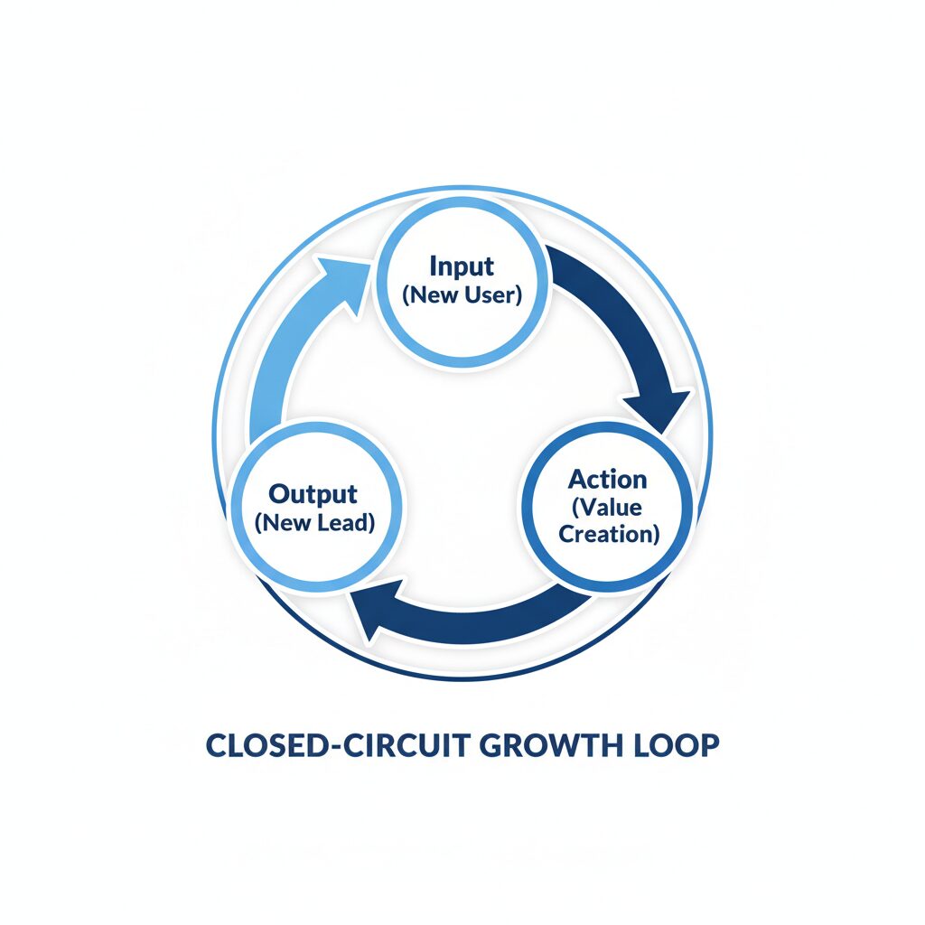 Growth loop strategy clean professional