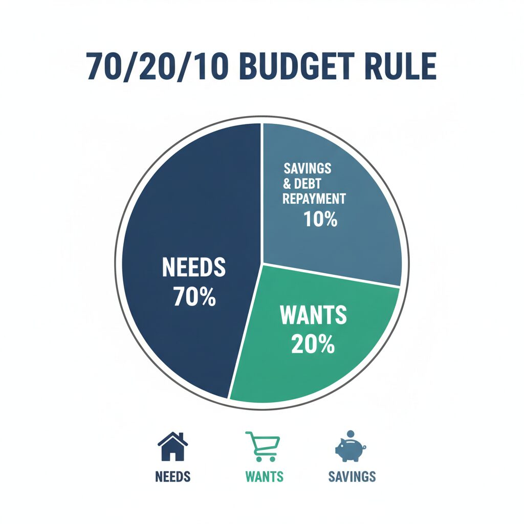 Marketing budget allocation professional vector